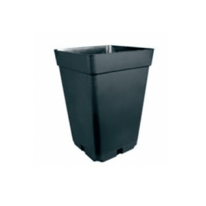 MACETA CUADRADA NEGRA 11LT